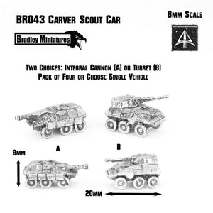 BR043 Carver Scout Car (Pack of Four or Single)