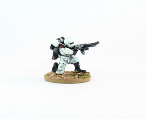 PTD IA048 Muster Private kneeling with Moth Rifle - White