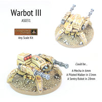 AS031 Warbot III (Any Scale Use) -  Free auto in orders until 24th April 2025