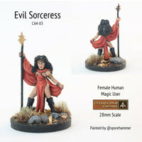 CA4-03 Evil Sorceress with Staff Wand