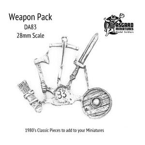 DA83 Weapons Sprue (Four upgrades to figures)