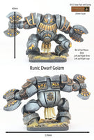 DH15 Dwarf Runic Golem (60mm tall and 120mm wide kit)