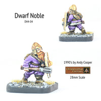 DH4-04 Dwarf noble with Shield and Mace