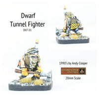 DH7-01 Dwarf with Axe and head Candle