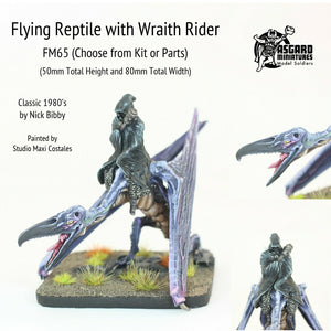 FM65 Flying Reptile with Wraith Rider (Kit or Parts) 80mm total length