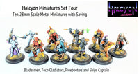 HALP04 Halcyon Miniatures Set 4 (with free slot bases and saving)