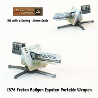 IB76 Fretan Railgun Espaten Portable Weapon (Kit with Saving)