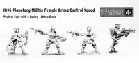 IB95 Planetary Militia Female Grima Control Squad (Four Miniatures with Saving)