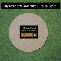 MDF011 100mm Round – Buy More Save More  (1 to 10 bases)