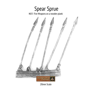 NO3 Spear Sprue (5 Weapons)