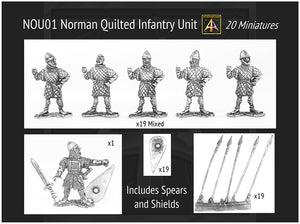 NOU01 Norman Quilted Infantry Unit (20 with saving)