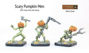 SN12 Scary Pumpkin Men (Pack or Single Miniatures)