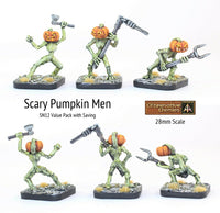 SN12 Scary Pumpkin Men (Pack or Single Miniatures)