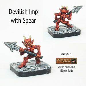 VNT53-01 Devilish Imp with Spear  (Free auto in orders until 8th July 2024)