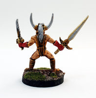 PTDCA3-01: Evil Barbarian with Horned Helm and twin Sword.