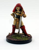 PTDCA3-03: Evil Female warrior with two handed Sword.