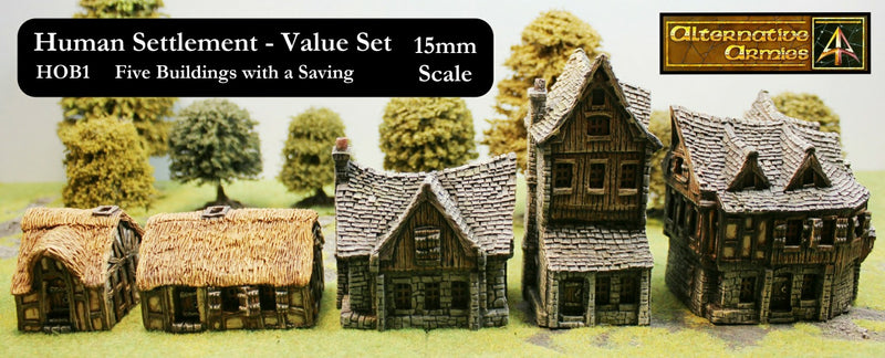 Gothic Building 28mm for Wargame Skirmish Terrain, Ruined Demon